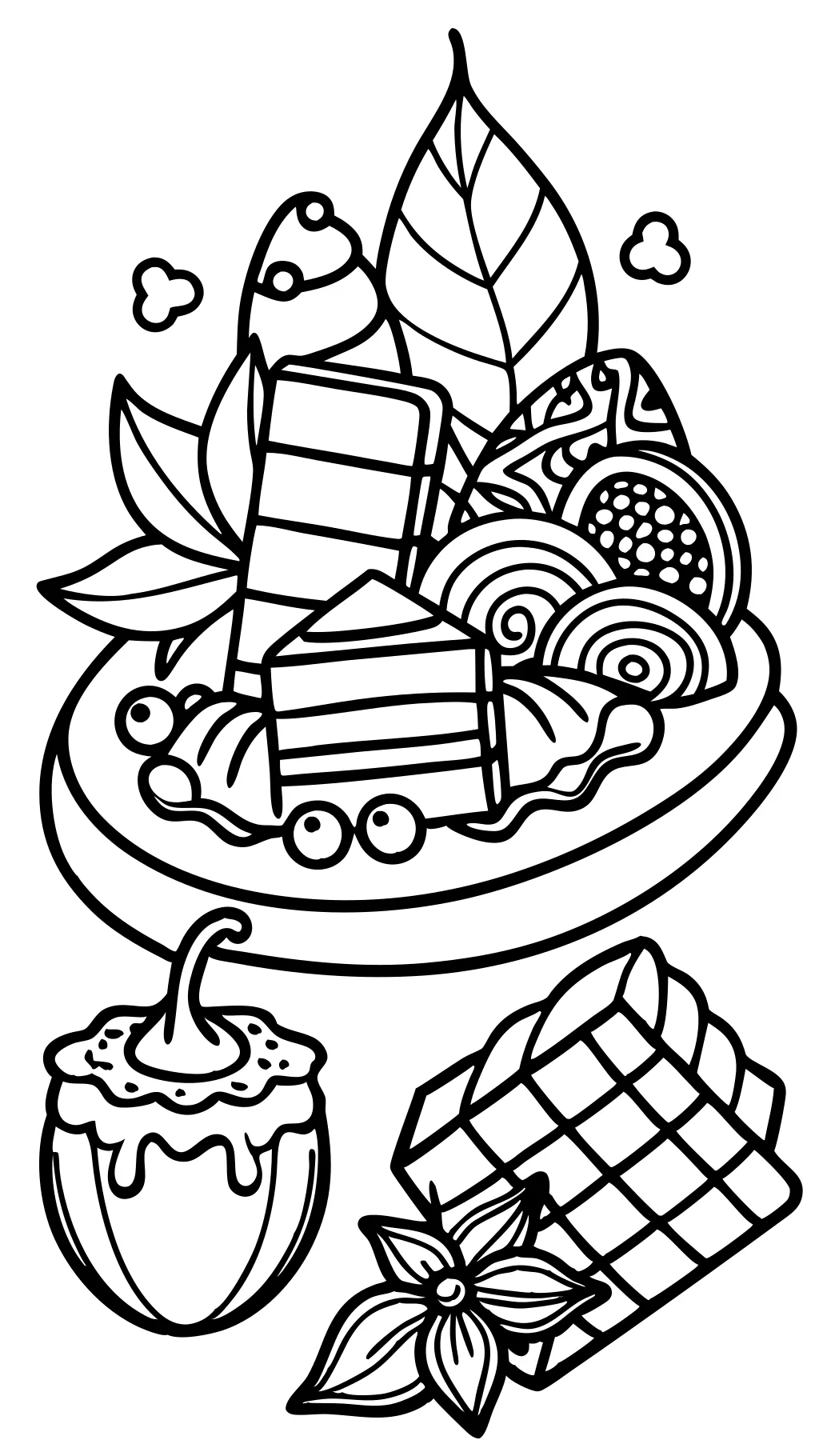 coloring pages of chocolate